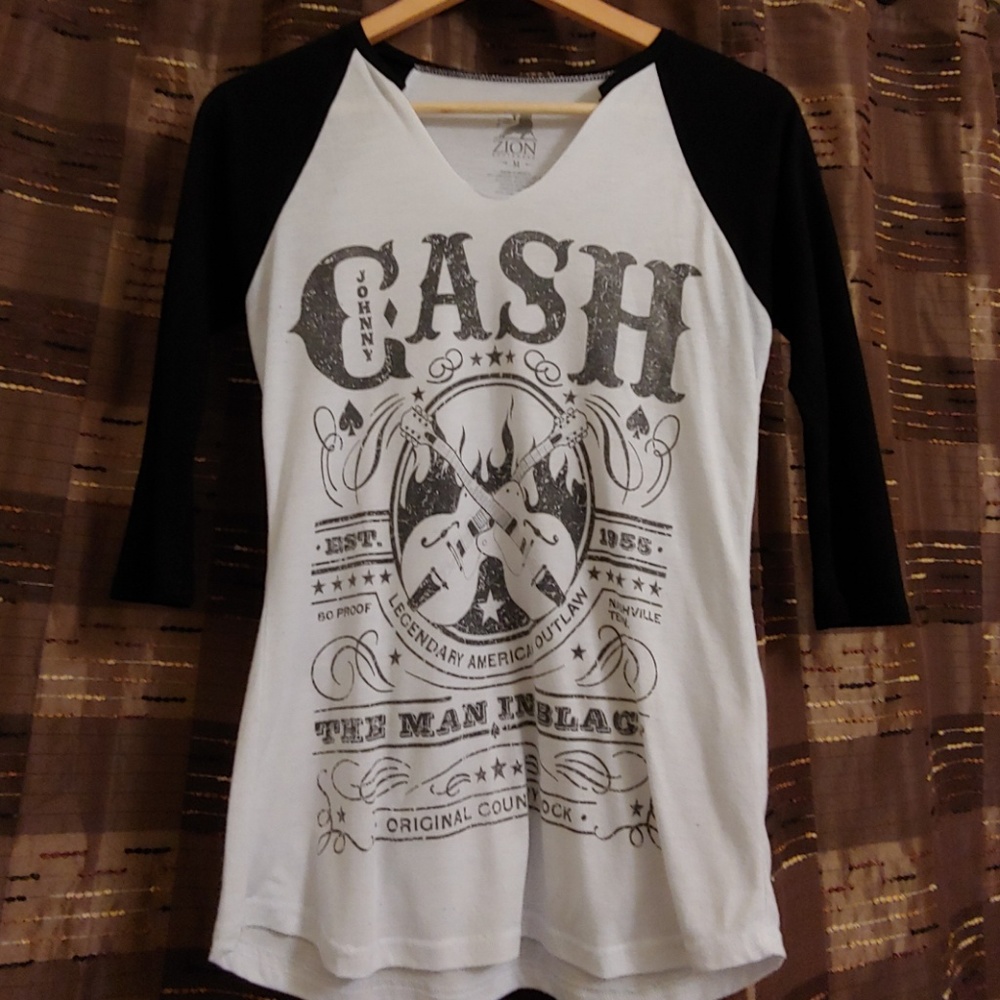 Johnny Cash qtr length sleeve shirt